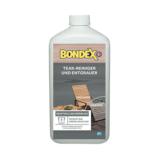 BONDEX Teak-Reiniger und Entgrauer für Teakholz